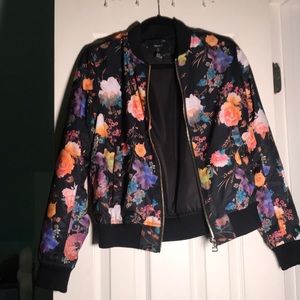 Floral Bomber Jacket